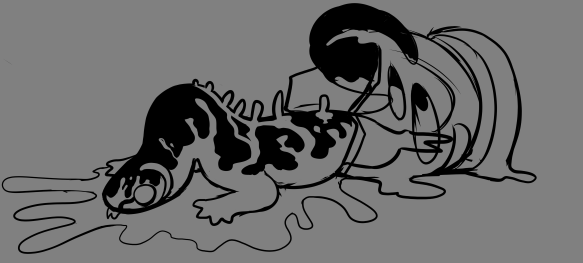 A freshly-formed Vido hatching from a relic.