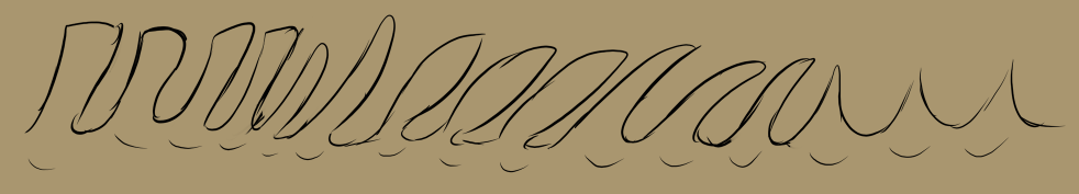 Various frills with shapes from square to pointed.